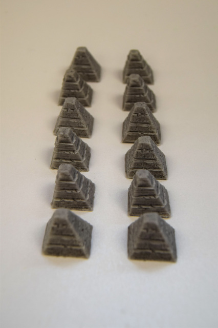 16 x Dragon's Teeth Tank Traps 15mm 1:100 Scale also 1:144 